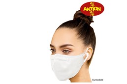 Atemschutzmaske, FFP2, Aktionspreis: "FFP2 Atemschutzmasken mit einem Abscheidegrad von 92% gemäß EN 149:2001+A1:2009